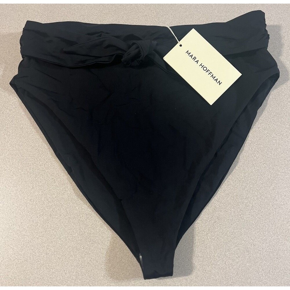 Mara Hoffman Goldie Black Bikini Bottom NWT $180 Plus Size 2X